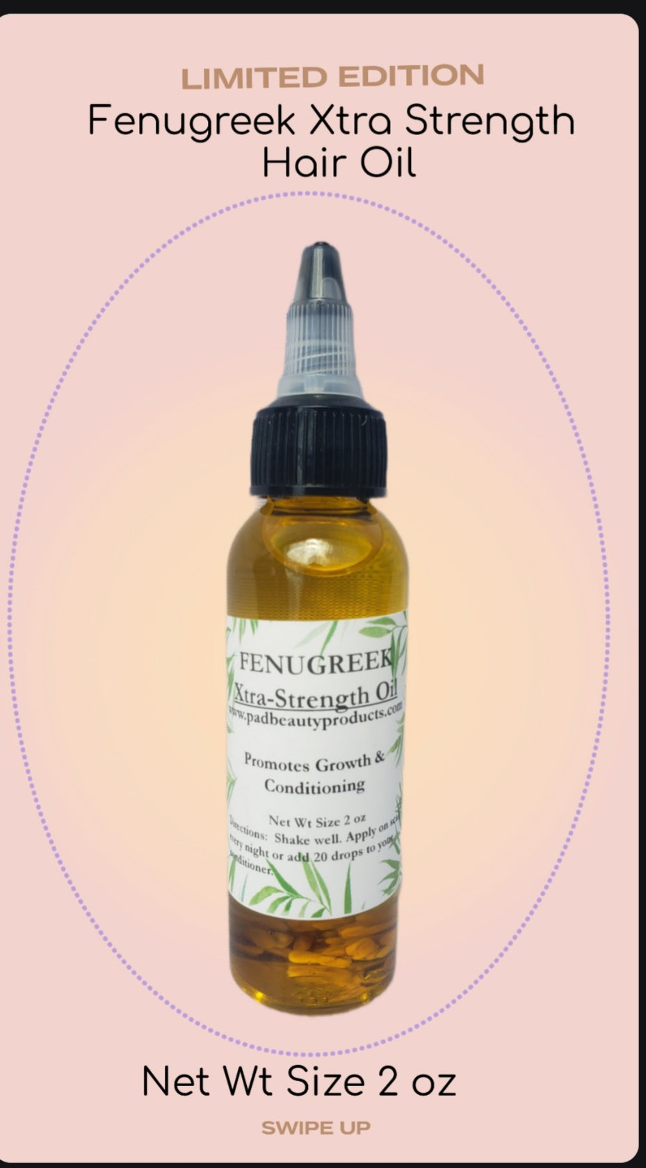 Fenugreek Xtra Strength Hair Oil