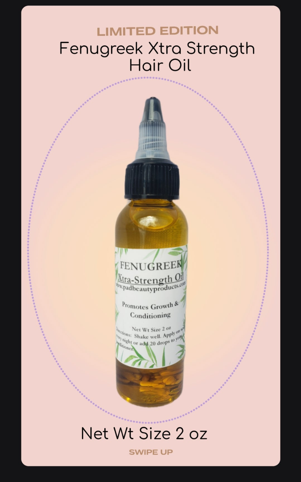 Fenugreek Xtra Strength Hair Oil