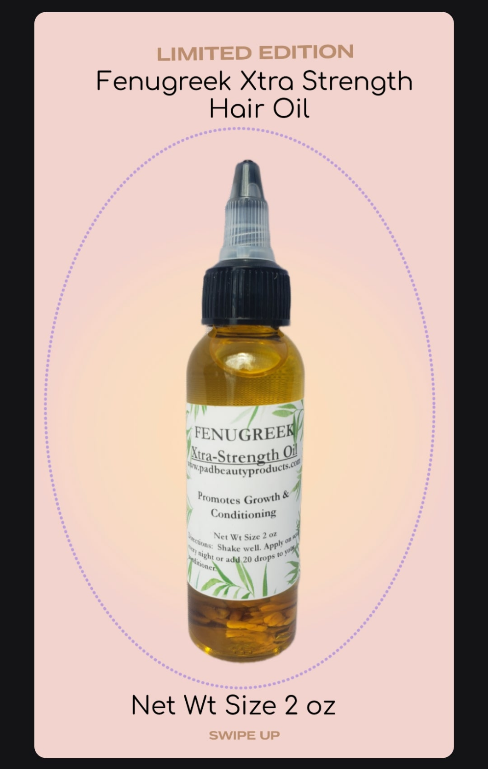 Fenugreek Xtra Strength Hair Oil