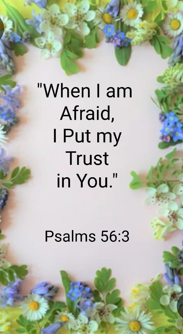 Free Printable: "When I am Afraid.." Print & Frame