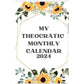 NEW 2024/2025 Sunflower Theocratic Monthly Calendar JW - Download & Printable (Everyone gets the pioneer rate.)