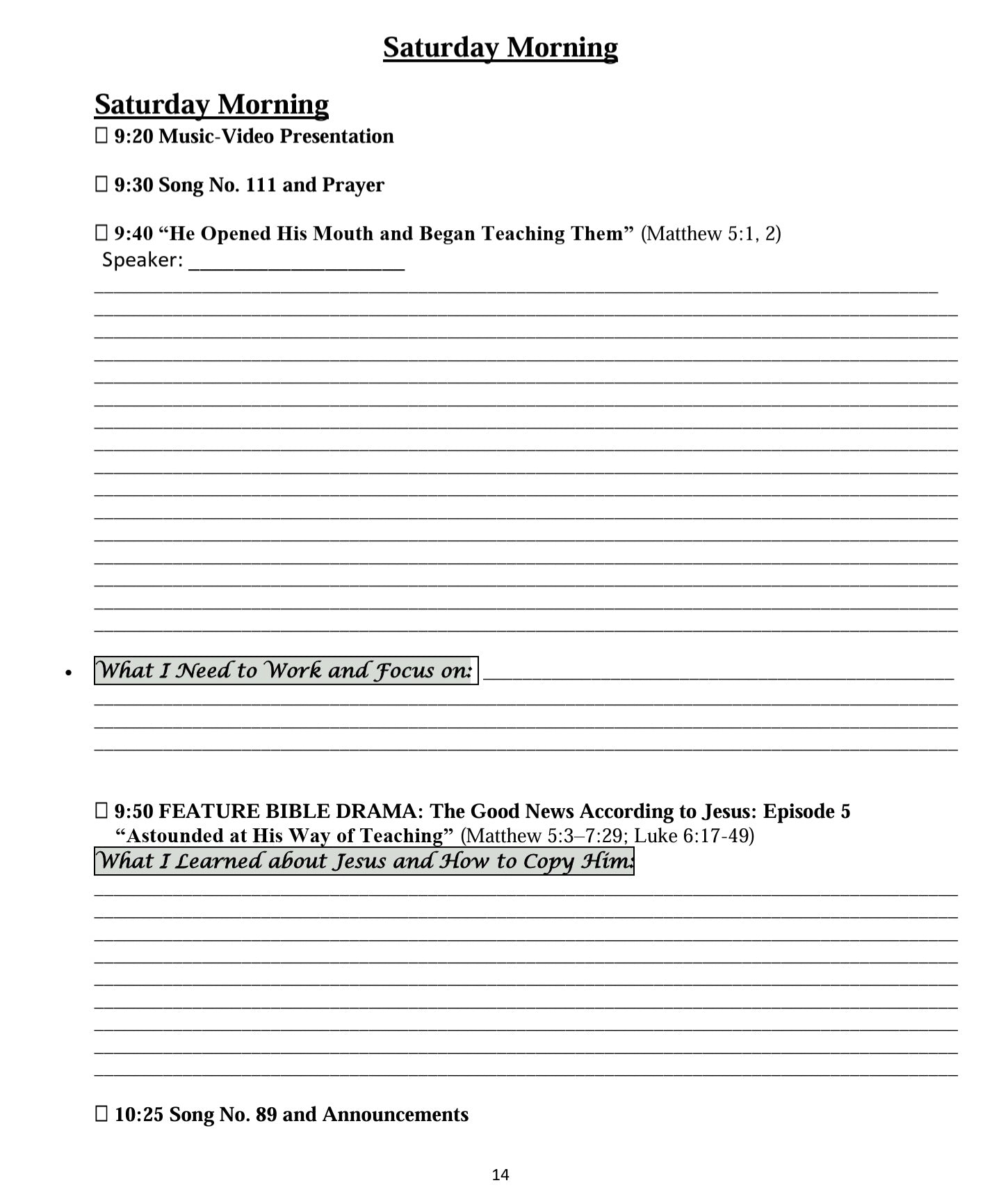 FREE 2026 ETERNAL HAPPINESS NOTETAKER FOR THE REGIONAL CONVENTION PRINTABLE