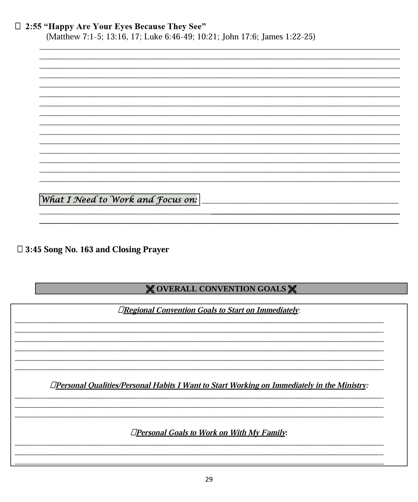 FREE 2026 ETERNAL HAPPINESS NOTETAKER FOR THE REGIONAL CONVENTION PRINTABLE