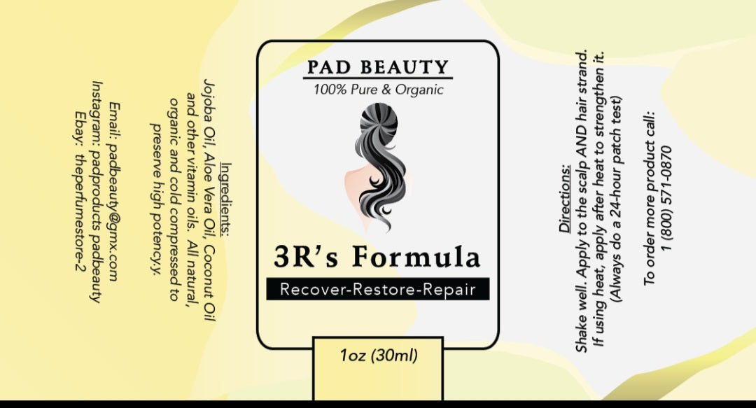 3R's Hair Oil Formula